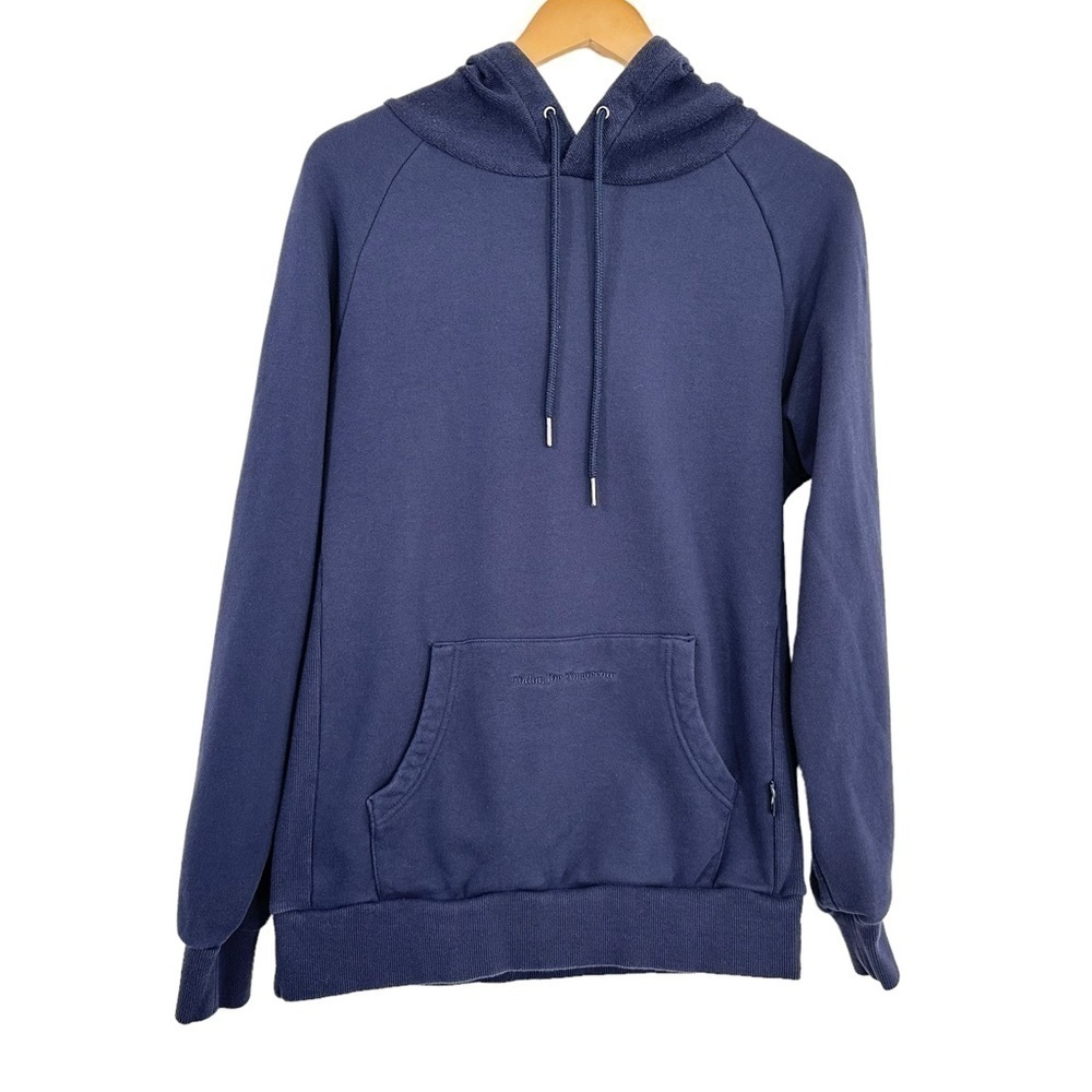 Publish Mens Pullover Mid Weight Hoodie Size Small Blue French Terry 100% Cotton
